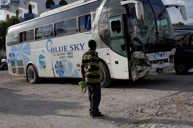 Haityje autobusui įsirėžus į minią žuvo 38 žmonės