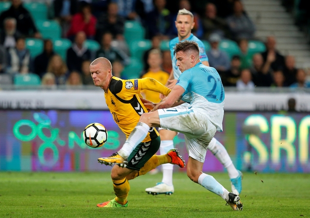 Lietuvos futbolo rinktinę sutriuškino ir Slovėnija