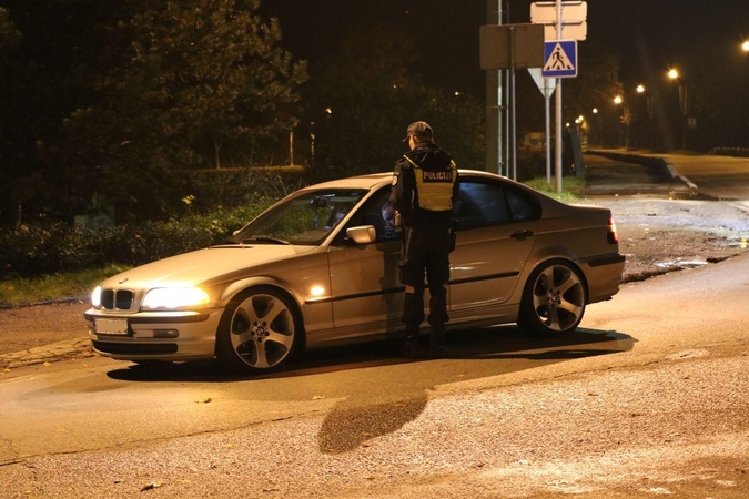 Pareigūnai tikrino, ar vairuotojai neragavo alkoholio