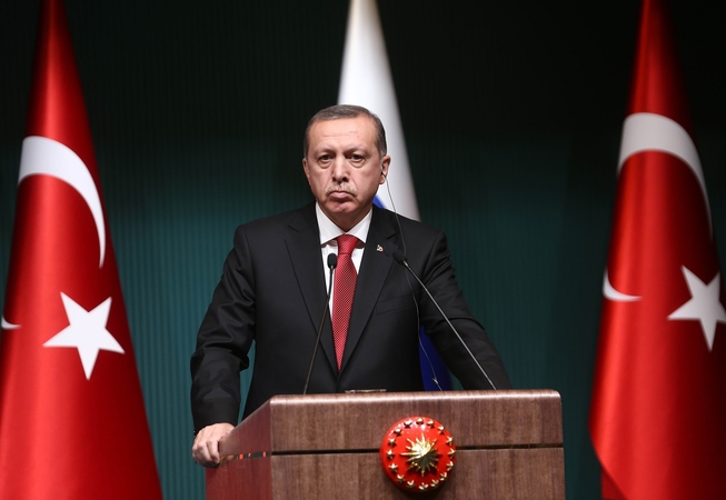 Turkijos prezidentas pasmerkė teroro aktą mieste prie Sirijos sienos