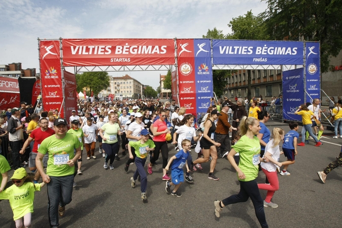  „Vilties bėgime“ – apie 10 tūkstančių bėgikų