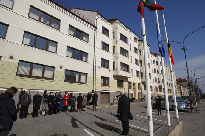 Klaipėdiečiai pagerbė žuvusius Briuselyje