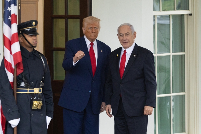 Donaldas Trumpas ir Benjaminas Netanyahu
