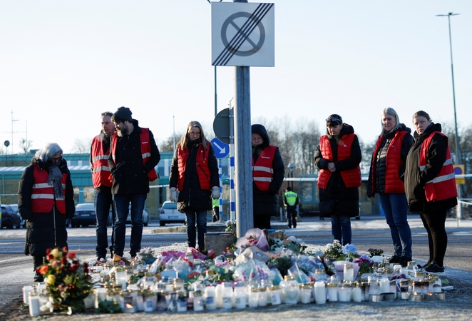 Švedijos policija: šaudynių Erebru motyvas vis dar nežinomas