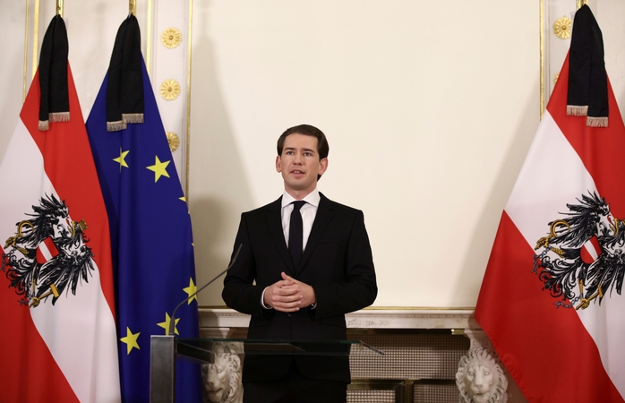 Austrijos kancleris S. Kurzas priims S. Cichanouskają