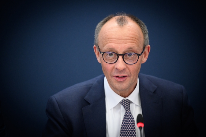 Merzas: ES ryžtas privertė Trumpą stabdyti muitų taikymą