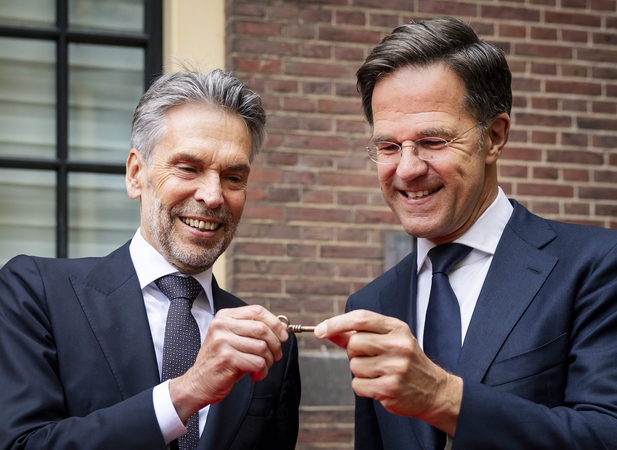 Dickas Schoofas ir Markas Rutte