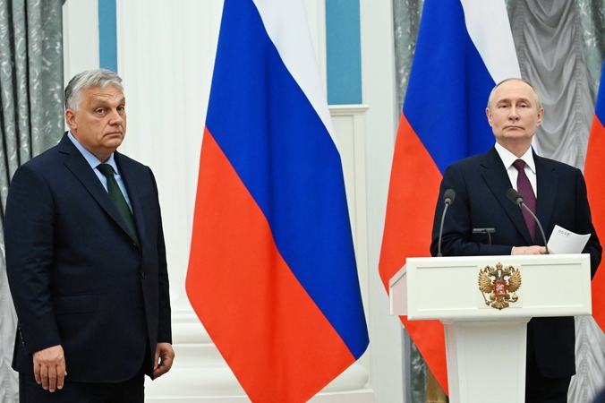 Viktoras Orbanas ir Vladimiras Putinas