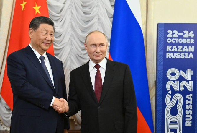 Xi Jinpingas ir Vladimiras Putinas