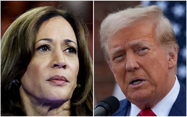 Kamala Harris ir Donaldas Trumpas