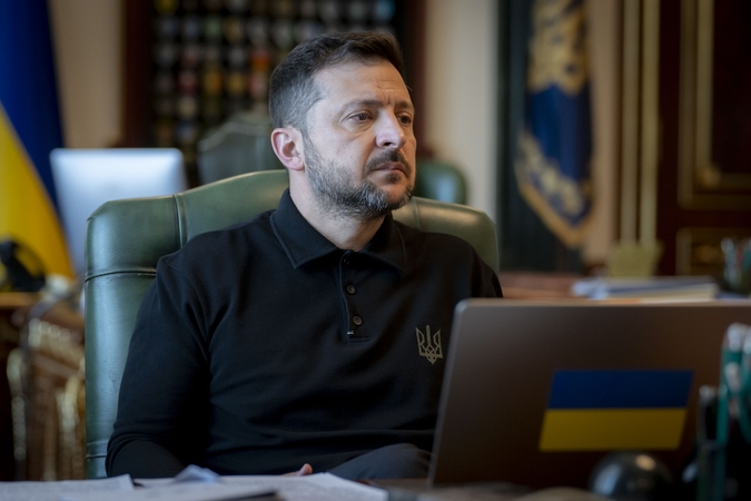 Zelenskis: smūgiu Kyjivui Rusija bando spausti JAV