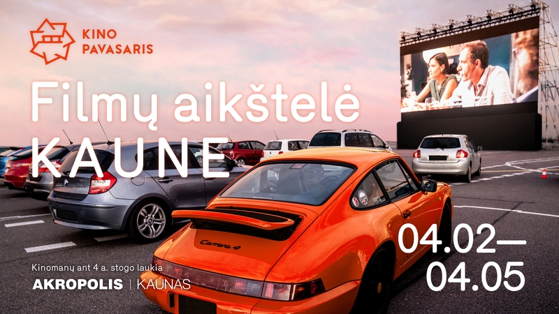 „Kino pavasario“ autokino seansai Kaune – populiariausi festivalio filmai po atviru dangumi