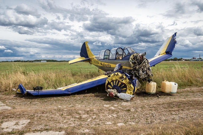 Aleksoto aerodrome nukrito avariniu būdu turėjęs leistis lėktuvas