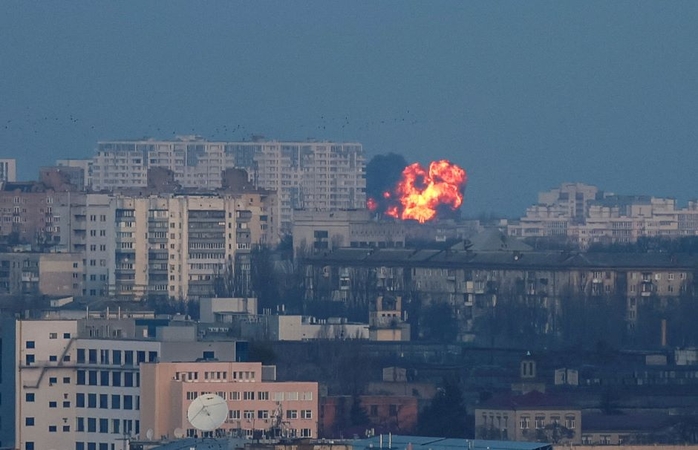 Ukraina: Rusija paleido rekordinį raketų skaičių