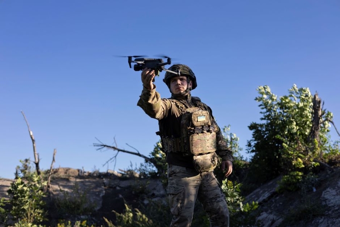 Rusijos pajėgos pareiškė per naktį sunaikinusios vienuolika Ukrainos dronų