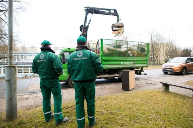 Iš kiemų bus surenkamos didelių gabaritų ir medienos atliekos