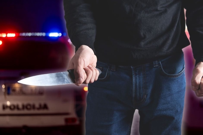 Klaipėdoje jaunas vyras peiliu sužalojo moterį