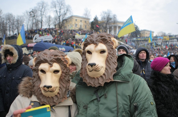 Protestai Ukrainoje.