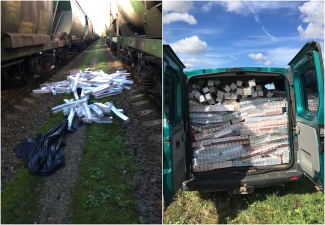 Trąšas į Klaipėdą gabenusiame traukinyje – kontrabandinės cigaretės