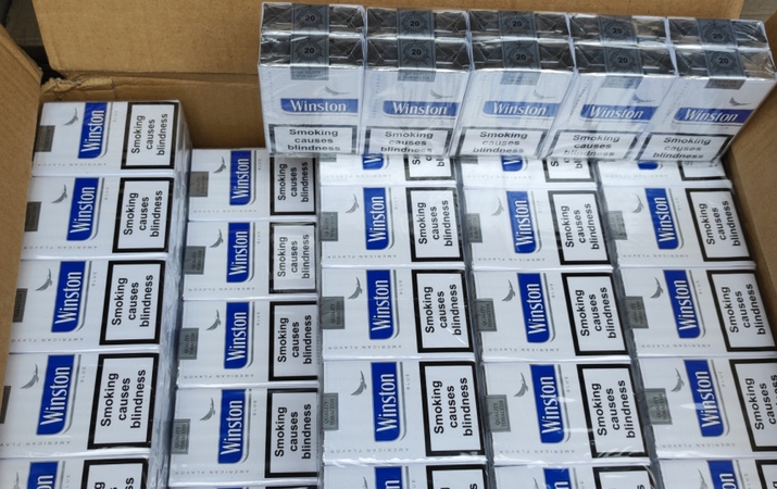 Šiaulių policija sulaikė 11,5 tūkst. pakelių kontrabandinių cigarečių