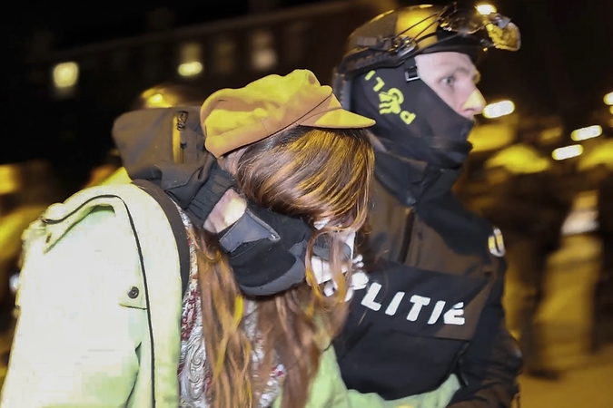 Protestai Amsterdame.