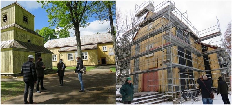Situacija: pradėta medinė bažnyčia ir varpinė, kurių būklė paveldosaugininkams jau kurį laiką kėlė nerimą.