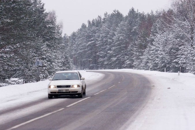 M. Skuodis Švenčionių rajone apžiūrės kelių infrastruktūrą