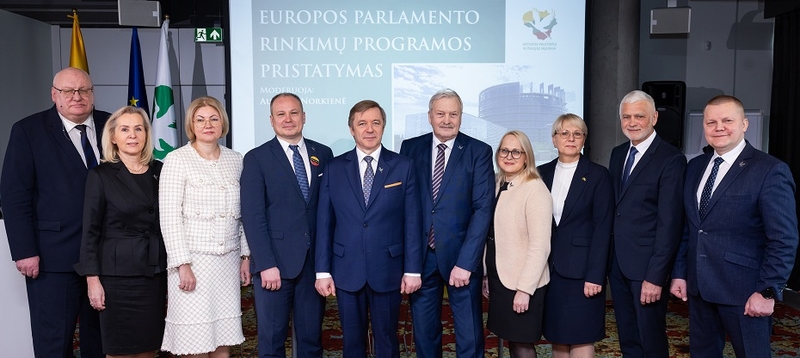 Lietuvos valstiečių ir žaliųjų sąjunga pristatė rinkimų į Europos Parlamentą programą
