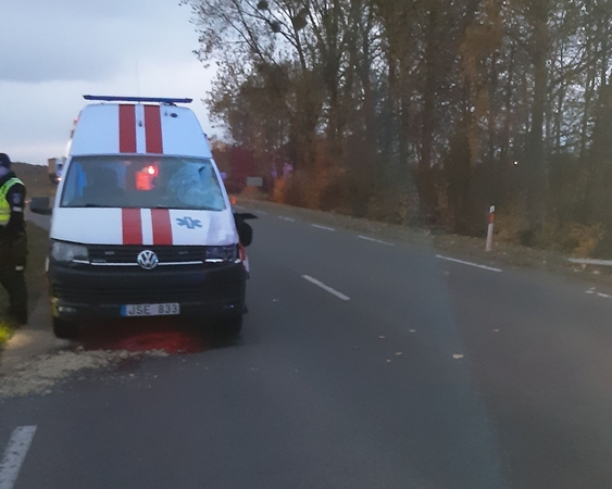 Alytaus rajone – tragedija: greitosios pagalbos automobilis mirtinai partrenkė vyrą