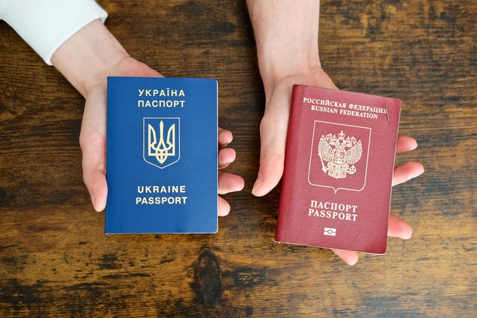 Pareigūnas: Ukrainos vizų prašo 112 Rusijos piliečių