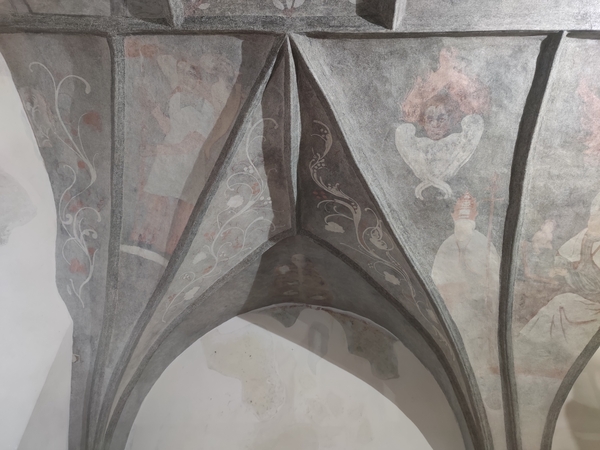 Išsaugota autentiška Kauno bernardinų vienuolyno skliautų tapyba