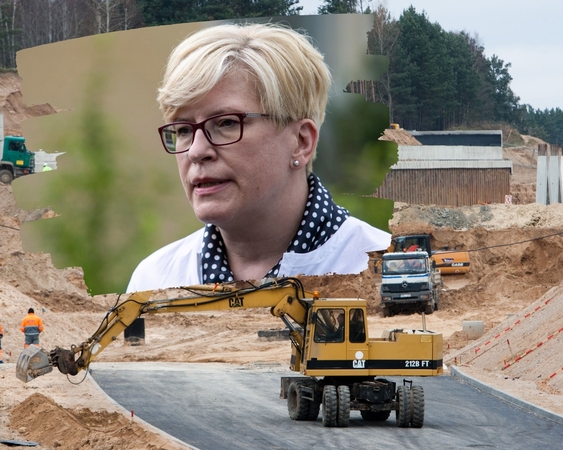Verslo atstovai įvertino premjerės pasiūlymą pirkti ekskavatorių, o ne samdyti žmones su kastuvais