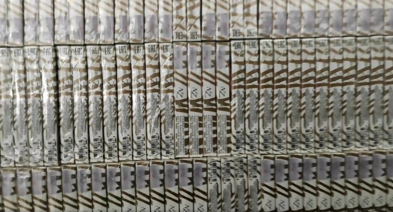 Iš Baltarusijos įvažiavusiame vilkike – 50 tūkst. kontrabandinių cigarečių pakelių