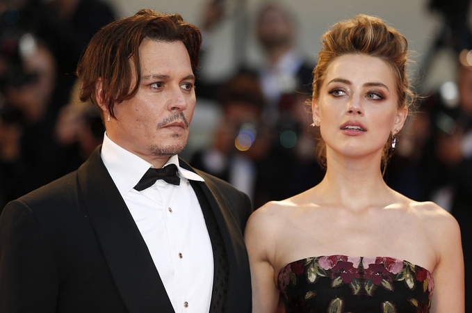 Buvę sutuoktiniai Johny Depp ir Amber Heard.