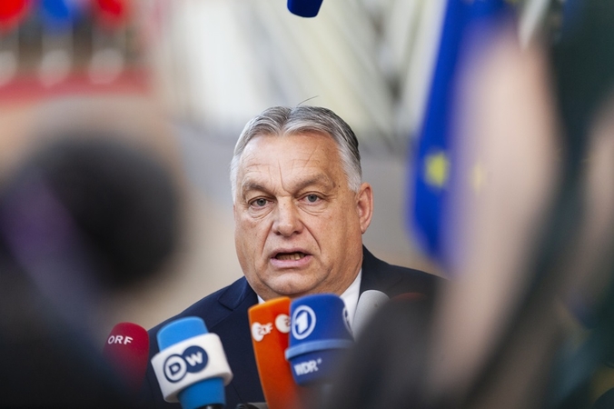 V. Orbanas susiejo visų ES lėšų atblokavimą Vengrijai su tolesne pagalba Ukrainai