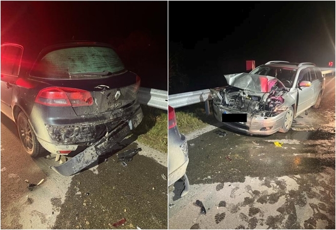 Neatsakingai kelyje paliktas automobilis tapo eismo nelaimės priežastimi