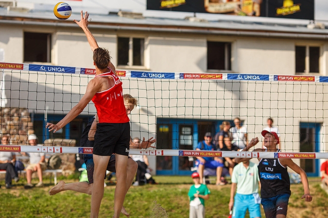 Lietuvos paplūdimio tinklininkai Europos jaunių čempionate – penkti