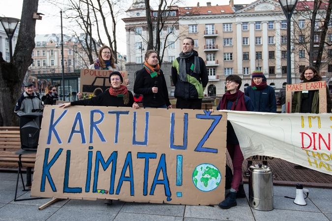 Protestai dėl klimato kaitos atsirito į Lietuvą