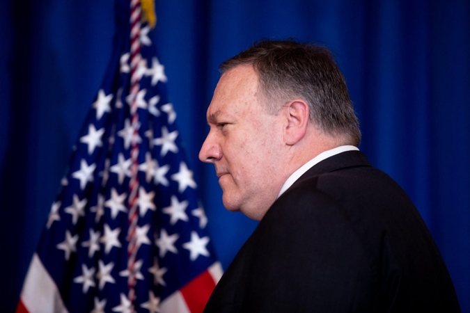 JAV valstybės sekretorius M. Pompeo atidėjo vizitą į Ukrainą