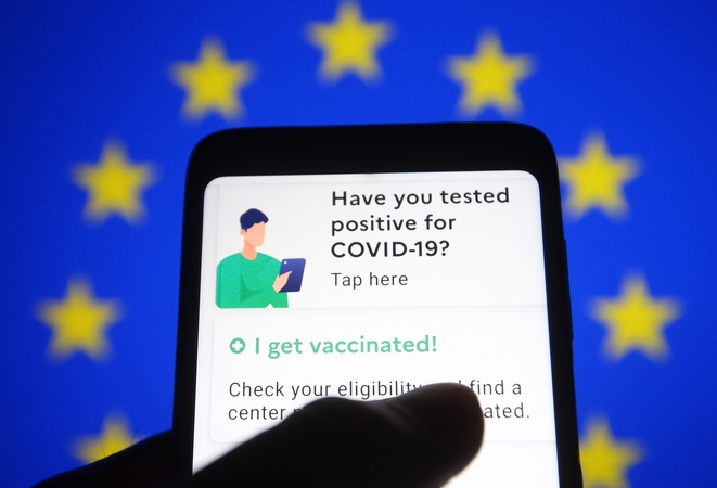 Registrų centras informavo, kiek ES skaitmeninių COVID pažymėjimų jau sugeneruota