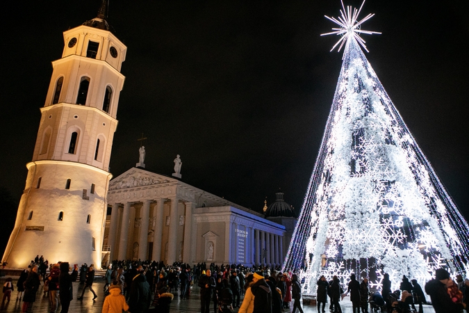 Pinigų Kalėdoms Vilnius šiemet netaškys: rinksis kuklesnę eglę?