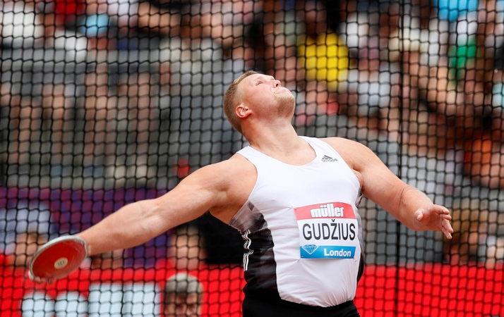 Disko metikas A. Gudžius „Deimantinės lygos“ varžybose Londone – trečias