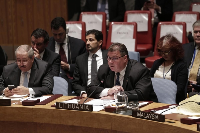L. Linkevičius: JT Saugumo Taryba nesugebėjo laiku sureaguoti į Sirijos krizę