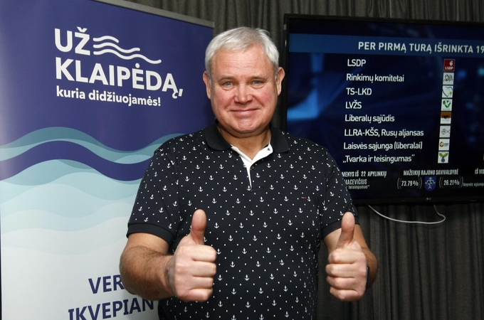 Mūšis dėl Klaipėdos mero posto: V. Grubliauskas švenčia pergalę