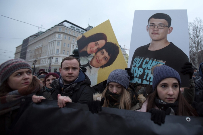 Slovakija paleido su žurnalisto nužudymo byla sietus įtariamuosius