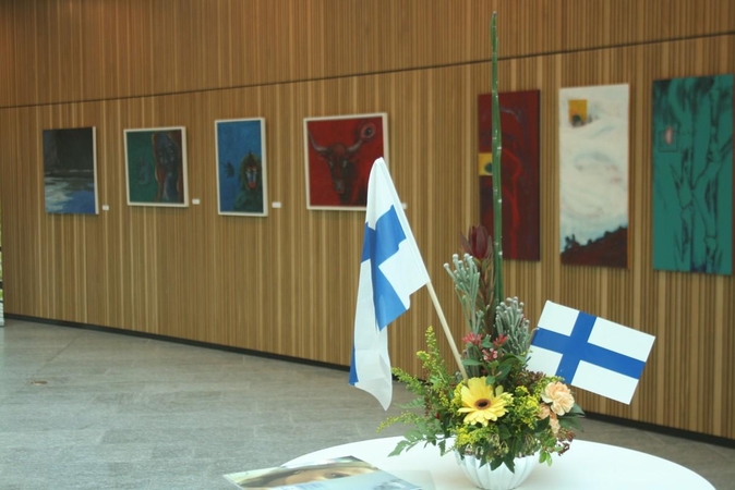 Suomijos menininkas pristato darbus Vilniuje