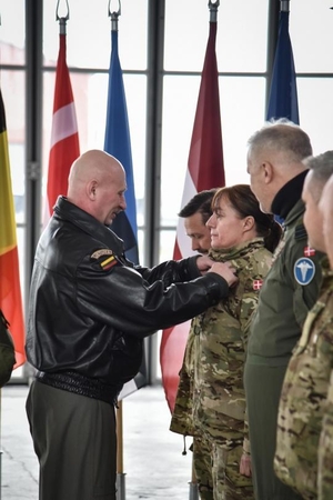 Išlydėti Danijos kariai: baigė NATO oro policijos misiją Baltijos šalyse