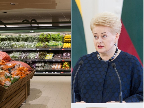 Karą augančioms kainoms skelbia ir prezidentė