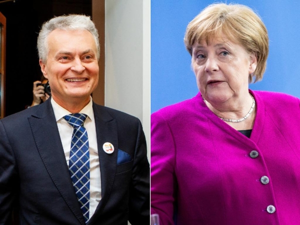 G. Nausėdą pasveikino A. Merkel: ragina prisiimti atsakomybę už Europą