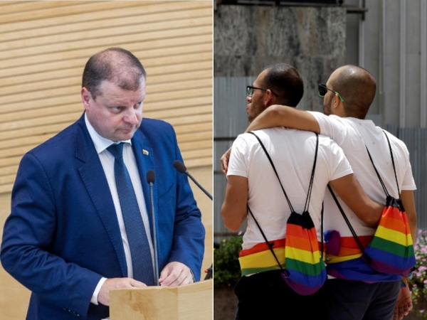 Prašoma premjero pasiaiškinimo dėl gėjų santuokų įteisinimo